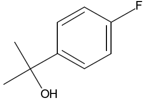 2-(4-Fluorophenyl)-2-propanol structure, CAS 402-41-5