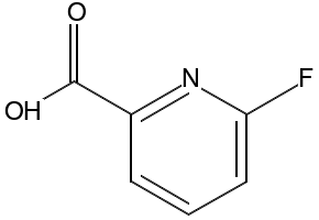 2-Fluoropyridine-6-carboxylic acid structure, CAS 402-69-7