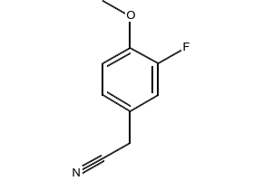 3-Fluoro-4-methoxyphenylacetonitrile structure, CAS 404-90-0