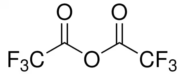Trifluoroacetic anhydride structure, CAS 407-25-0