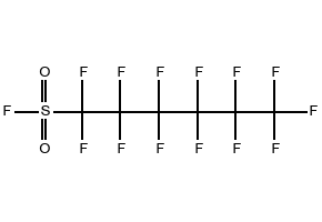 Perflurohexane sulphonyl fluoride structure, CAS 423-50-7