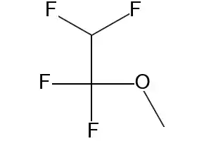 1,1,2,2-Tetrafluoroethyl methyl ether structure, CAS 425-88-7