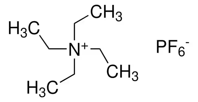 Tetraethylammonium hexafluorophosphate structure, CAS 429-07-2