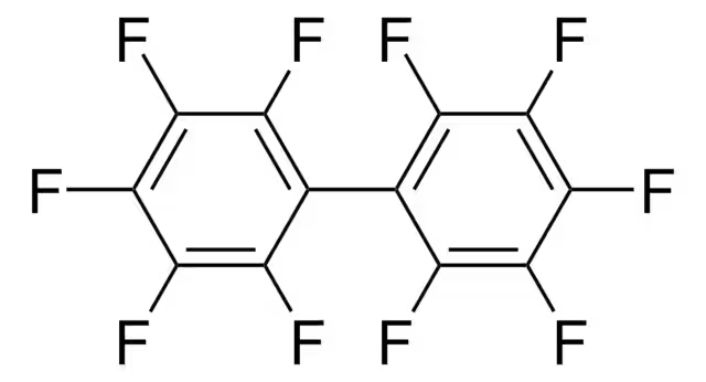 Decafluorobiphenyl structure, CAS 434-90-2
