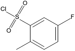 5-Fluoro-2-methylbenzenesulfonyl chloride structure, CAS 445-05-6