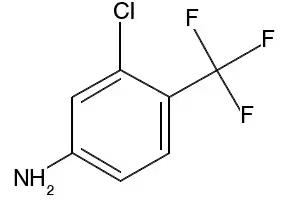 4-Amino-2-chlorobenzotrifluoride structure, CAS 445-13-6