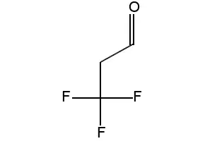 3,3,3-Trifluoropropanal structure, CAS 460-40-2