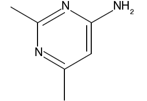 2,6-Dimethyl-4-pyrimidinamine structure, CAS 461-98-3