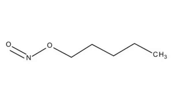 Pentyl nitrite structure, CAS 463-04-7