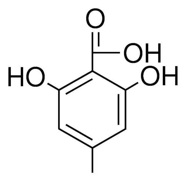 2,6-Dihydroxy-4-methylbenzoic acid structure, CAS 480-67-1