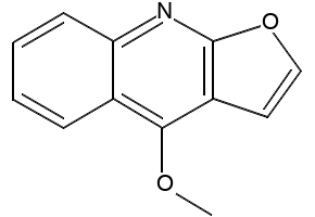 Dictamnine structure, CAS 484-29-7