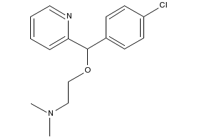 Carbinoxamine structure, CAS 486-16-8