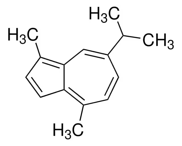 Guaiazulene structure, CAS 489-84-9