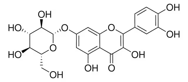 Quercetin-7-glucoside structure, CAS 491-50-9