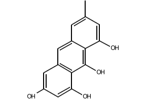 Emodin anthrone structure, CAS 491-60-1