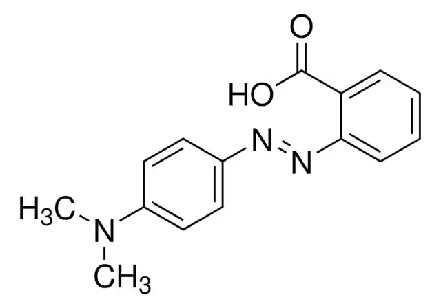 Methyl Red structure, CAS 493-52-7