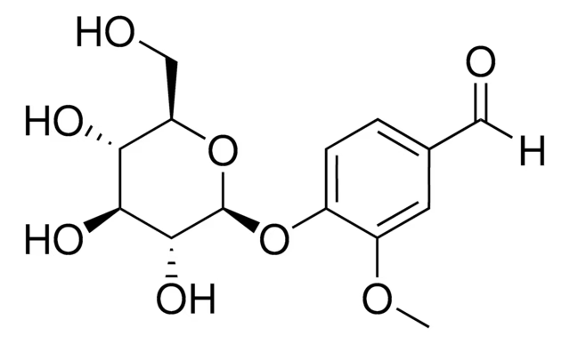 Glucovanillin structure, CAS 494-08-6