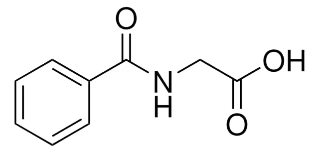 Hippuric acid structure, CAS 495-69-2