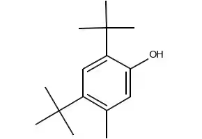 4,6-Di-tert-butyl-3-methylphenol structure, CAS 497-39-2