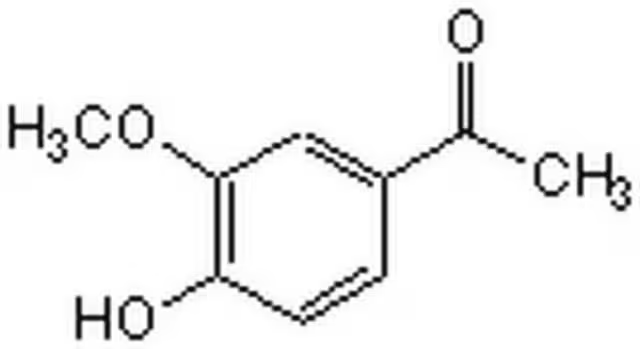 Acetovanillone structure, CAS 498-02-2