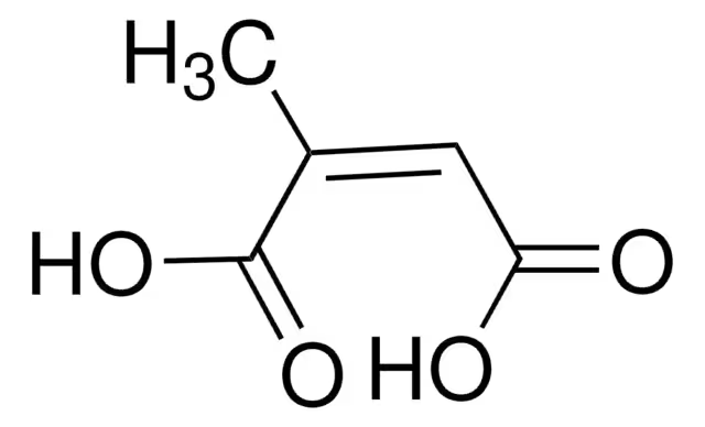Citraconic acid structure, CAS 498-23-7