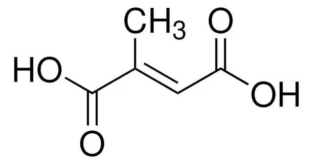 Mesaconic acid structure, CAS 498-24-8