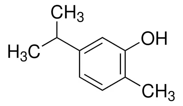 5-Isopropyl-2-methylphenol structure, CAS 499-75-2