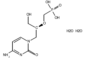 Cidofovir hydrate structure, CAS 149394-66-1