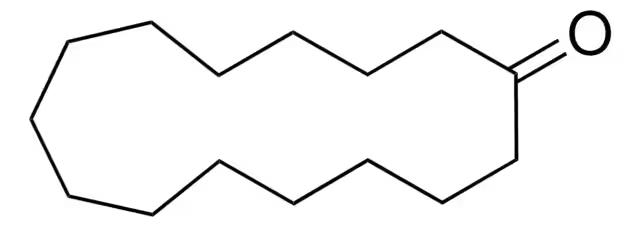 Cyclopentadecanone structure, CAS 502-72-7