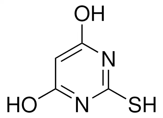 4,6-Dihydroxy-2-mercaptopyrimidine structure, CAS 504-17-6