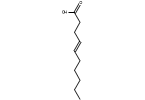 (Z)-4-Decenoic acid structure, CAS 505-90-8
