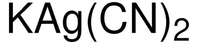 Potassium dicyanoargentate structure, CAS 506-61-6