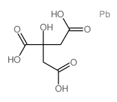 Lead citrate structure, CAS 512-26-5