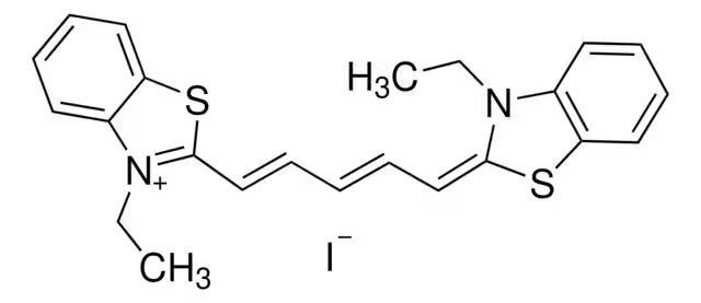 3,3'-Diethylthiadicarbocyanine iodide structure, CAS 514-73-8