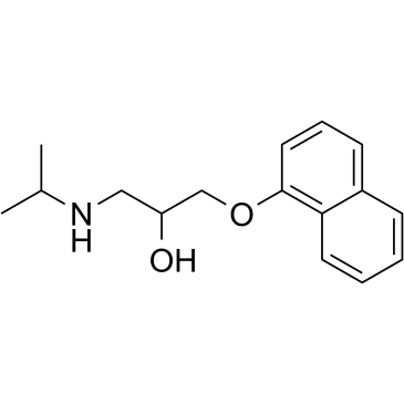 Propanalol structure, CAS 525-66-6
