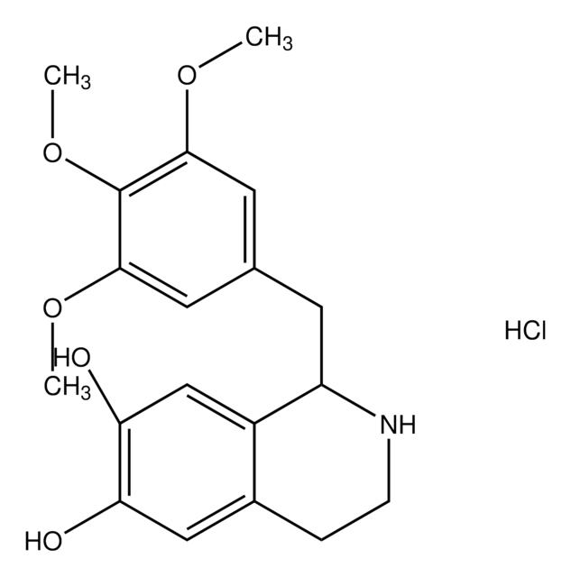 1,2,3,4-Tetrahydro-1-methyl-6,7-isoquinolinediol structure, CAS 525-72-4