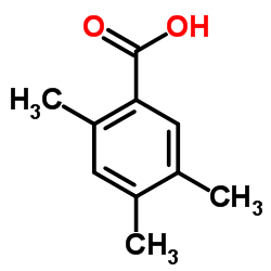 2,4,5-Trimethylbenzoic acid structure, CAS 528-90-5