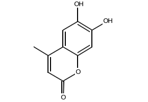 6,7-Dihydroxy-4-methylcoumarin structure, CAS 529-84-0