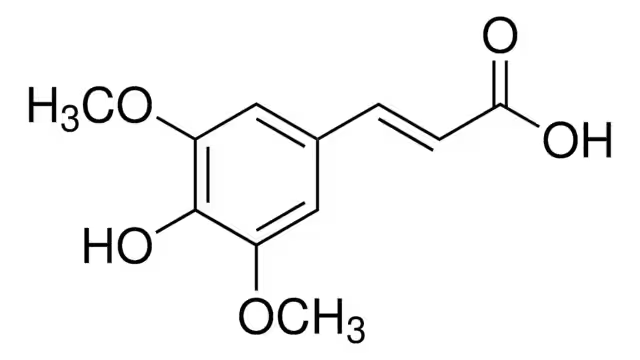 4-Hydroxy-3,5-dimethoxycinnamic acid structure, CAS 530-59-6