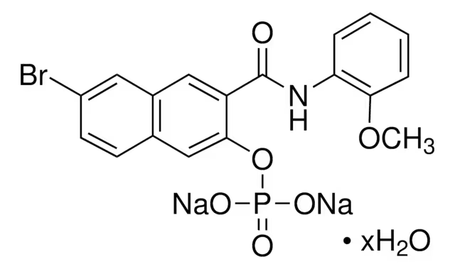 Naphthol AS-BI phosphate disodium salt structure, CAS 530-79-0