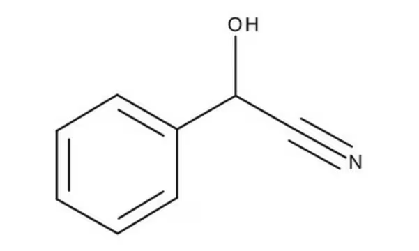 Mandelonitrile structure, CAS 532-28-5
