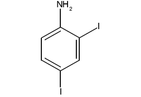 2,4-Diiodoaniline structure, CAS 533-70-0
