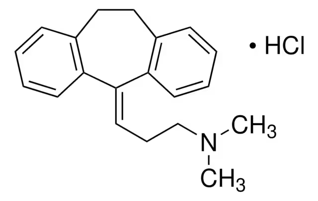 Amitriptyline hydrochloride structure, CAS 549-18-8