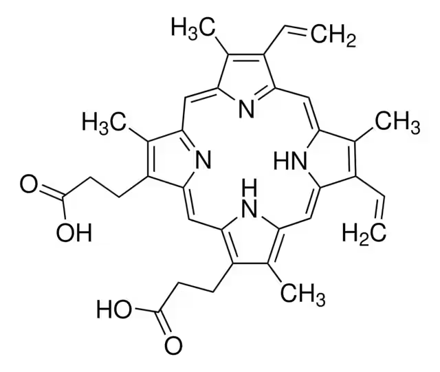 Protoporphyrin IX structure, CAS 553-12-8