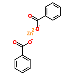 Zinc dibenzoate structure, CAS 553-72-0