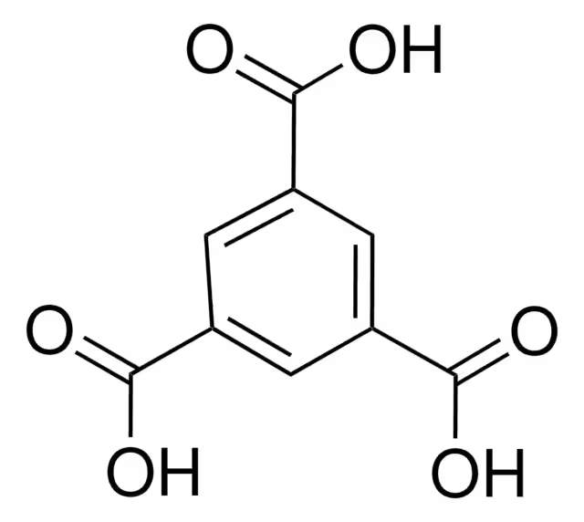 Trimesic acid structure, CAS 554-95-0