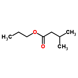 Propyl isovalerate structure, CAS 557-00-6