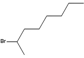 2-Bromooctane structure, CAS 557-35-7