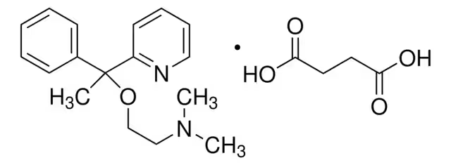 Doxylamine succinate structure, CAS 562-10-7