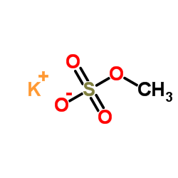 Potassium methyl sulfate structure, CAS 562-54-9